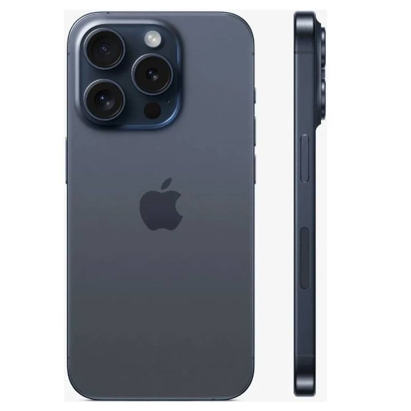 Смартфон Apple iPhone 15 Pro 128 ГБ, голубой титан