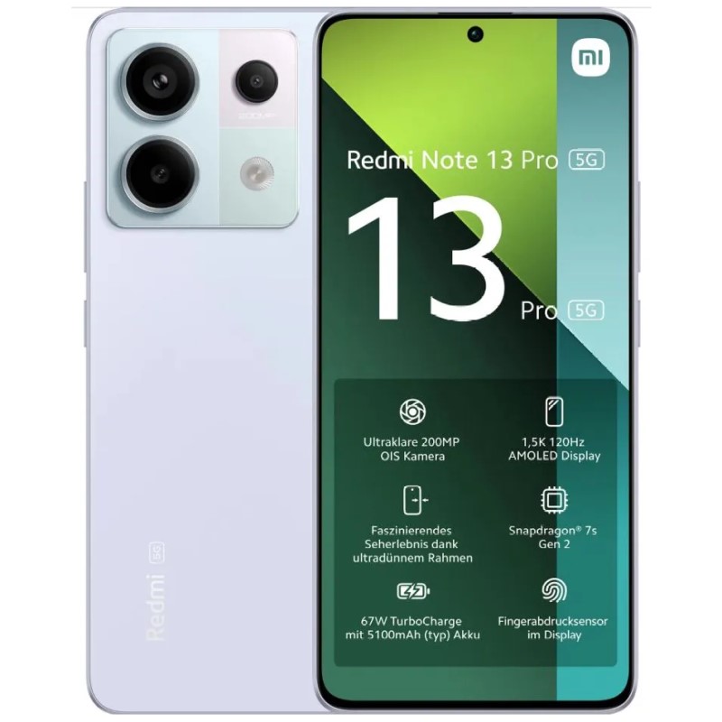 Смартфон Xiaomi Redmi Note 13 Pro 5G, 8/256 Gb, Aurora Purple