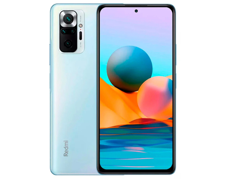 Смартфон Xiaomi Redmi Note 10 Pro 6/64 ГБ Global, голубой лед