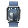 Смарт-часы Apple Watch Series 9 (GPS), Aluminium Case, 41mm, Sport Loop, Silver/Winter Blue