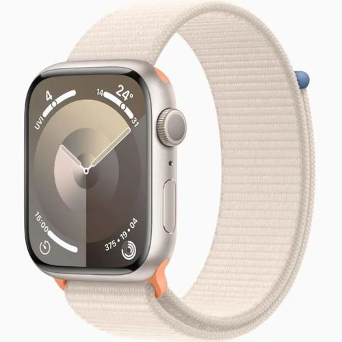 Смарт-часы Apple Watch Series 9 (GPS), Aluminium Case, 41mm, Sport Loop, Starlight