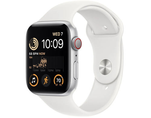 Умные часы Apple Watch Series SE Gen 2 40 мм Aluminium Case, silver/white Sport Band