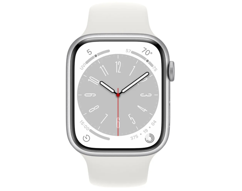 Умные часы Apple Watch Series 8 41 мм Aluminium Case (S/M+M/L), silver/white