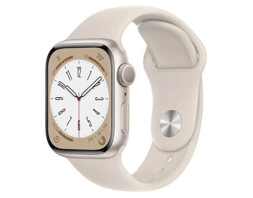 Умные часы Apple Watch Series 8, 41 мм, R, GPS, Aluminium Case, starlight Sport Band