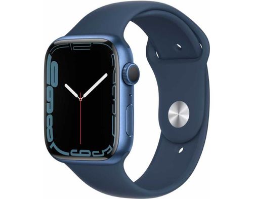 Умные часы Apple Watch Series 7, 41 мм, регулируемый, GPS, Aluminium Case, синий омут