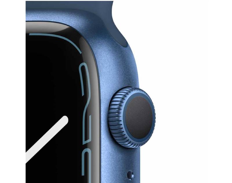Умные часы Apple Watch Series 7, 41 мм, регулируемый, GPS, Aluminium Case, синий омут