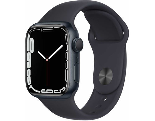 Умные часы Apple Watch Series 7, 41 мм, регулируемый, GPS, Aluminium Case, темная ночь