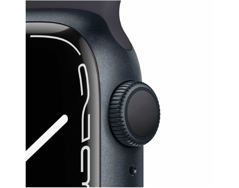 Умные часы Apple Watch Series 7, 41 мм, регулируемый, GPS, Aluminium Case, темная ночь