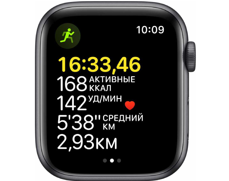 Умные часы Apple Watch SE 44 мм Aluminium Case, серый космос/тёмная ночь