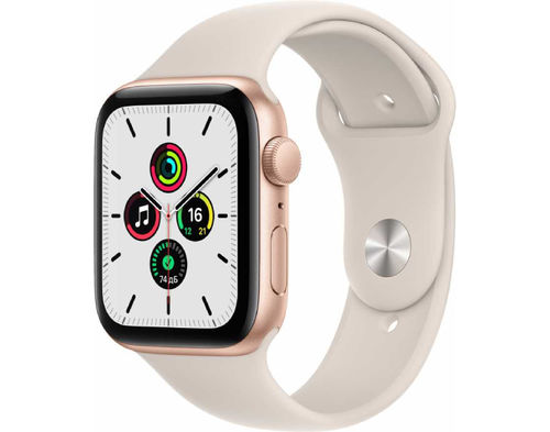 Умные часы Apple Watch SE 44 мм Aluminium Case, золотистый/сияющая звезда