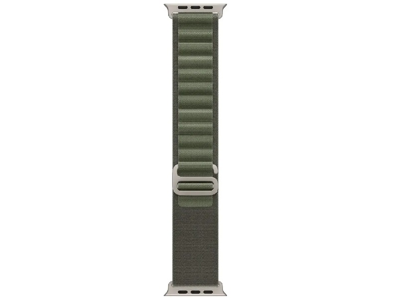 Умные часы Apple Watch Ultra 49 мм Titanium Case Cellular, титановый/зеленый Alpine Loop, S