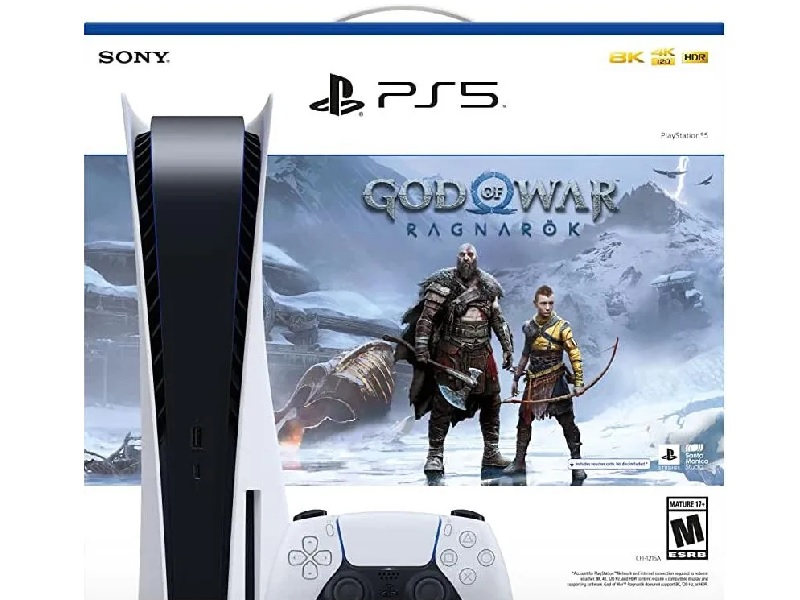 Игровая приставка Sony PlayStation 5 с оптическим приводом (CFI-1100A) / God of War: Ragnarok