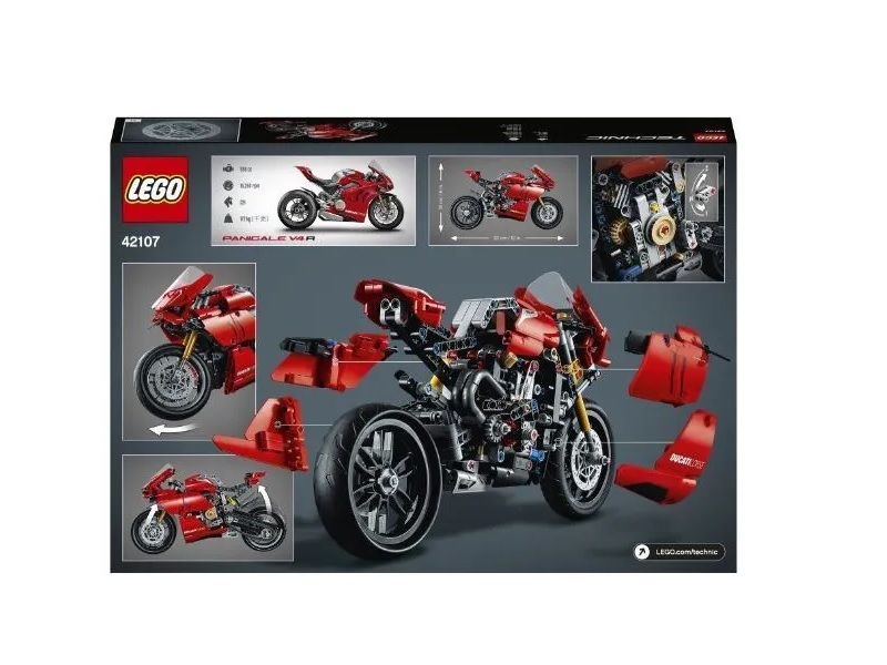 Конструктор LEGO Technic 42107 Ducati Panigale V4 R, 646 дет.