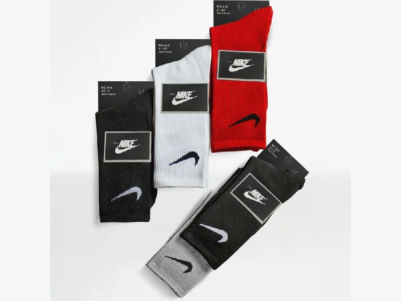 Комплект носков мужских Nike, 5 шт, NO-A6, Red