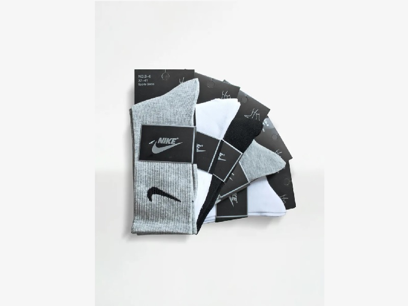 Комплект носков женских Nike, 5 шт, B-6, Gray
