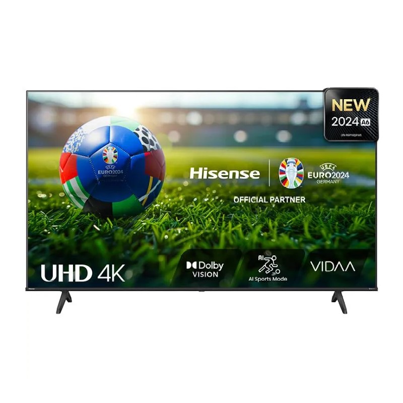 43" Телевизор 4K UHD Hisense 43A6N, Black