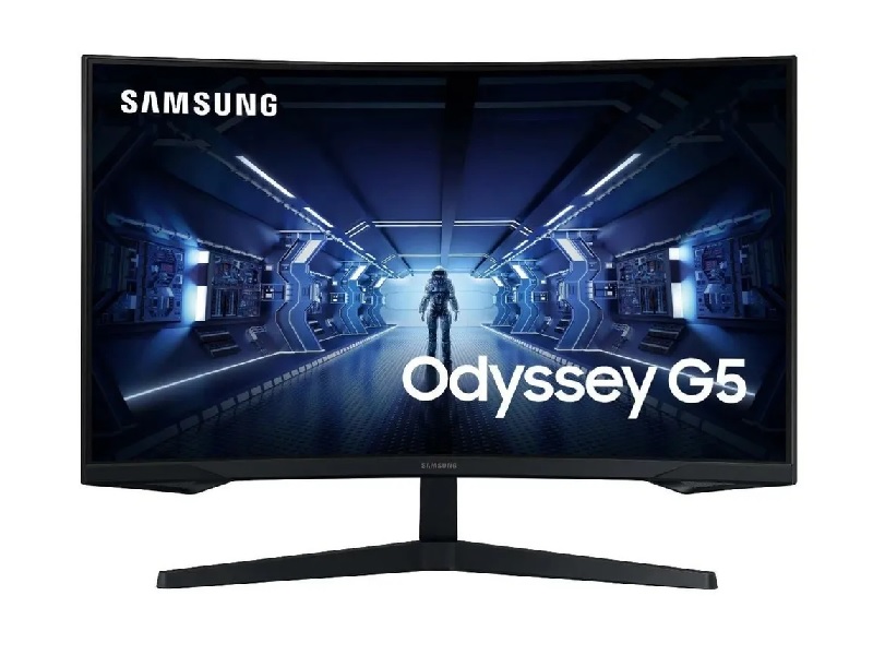 27" Монитор Samsung Odyssey G5 C27G55TQBI (2560x1440, 1000R, 144Гц)