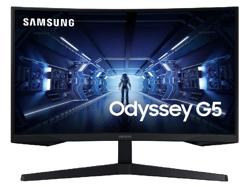 27" Монитор Samsung Odyssey G5 C27G55TQWI, 2560x1440, 144 Гц, *VA, черный