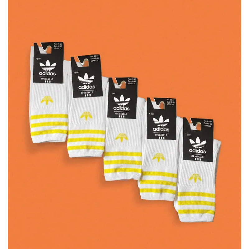 Комплект носков adidas Originals Trefoil Crew, 5 пар