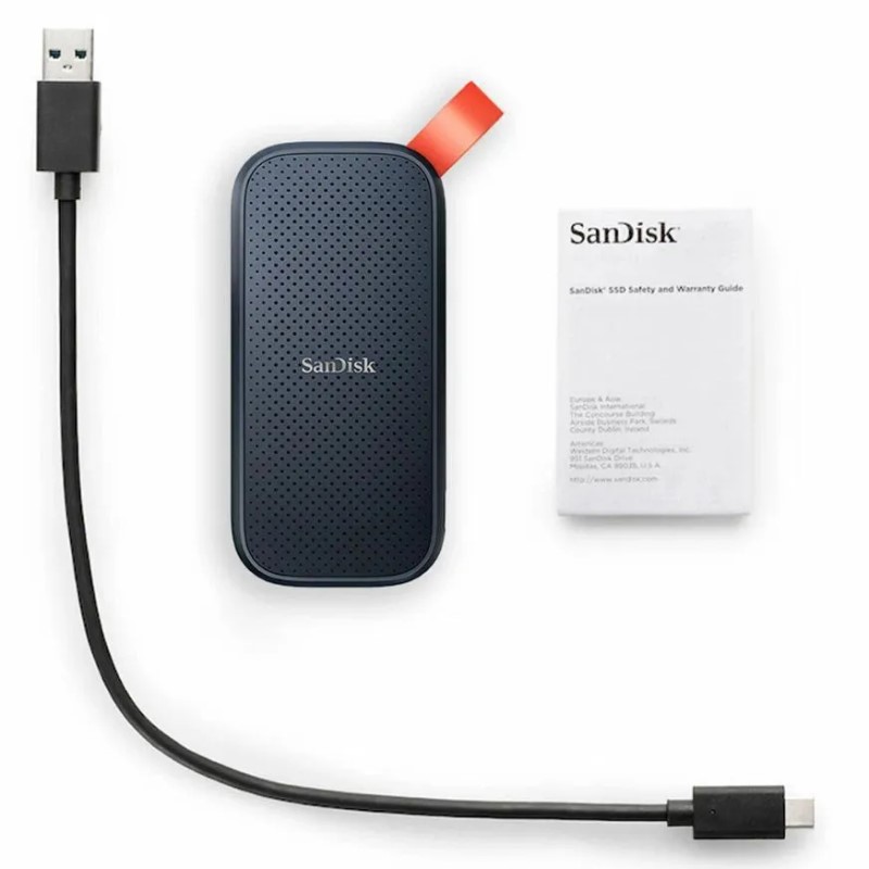 Внешний жесткий диск SSD SanDisk, 2 Tb, (USB 3.2), Black (SDSSDE30-2T00-G26)